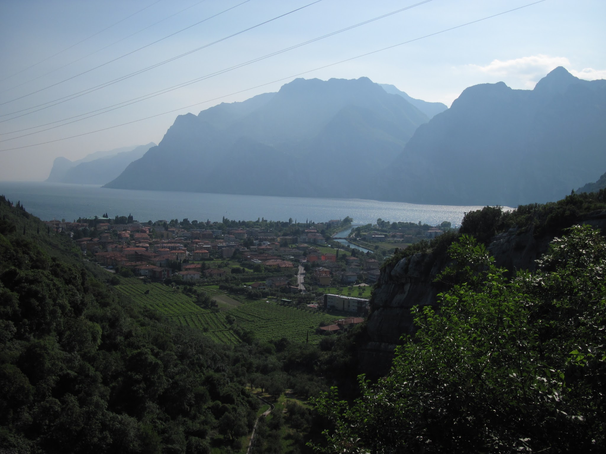 Northern Garda Lake, from the road going down to Torbole from the North