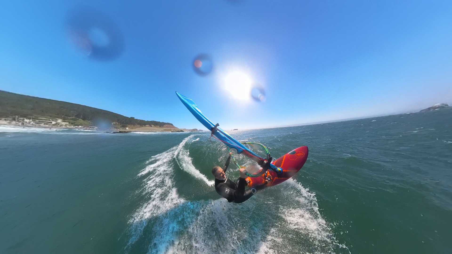 Windsurf, test: Tabou Da Curve 88 2025. Io in azione con la tavola a Matanzas, in Cile