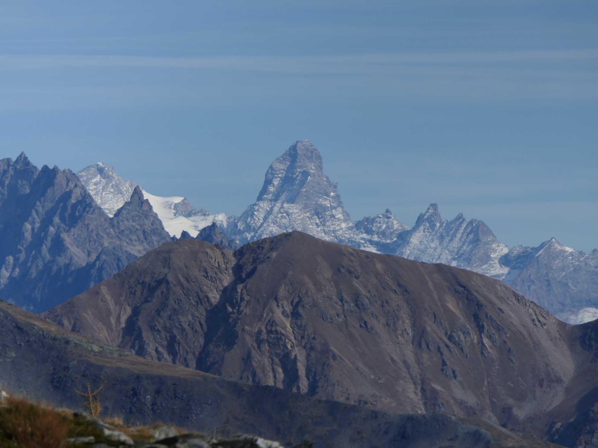 Trekking: from Ristorante Genzianella to Lake Arpy and Punta della Croce, Aosta Valley. The Matterhorn P1110575