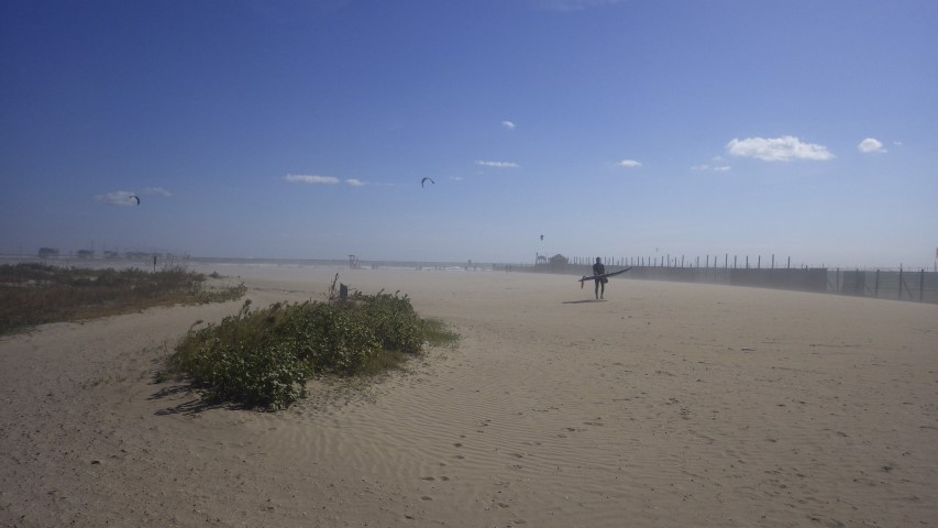 La spiaggia dello spot (vicino alla Diga)